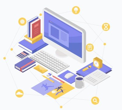 Isometric education concept-2